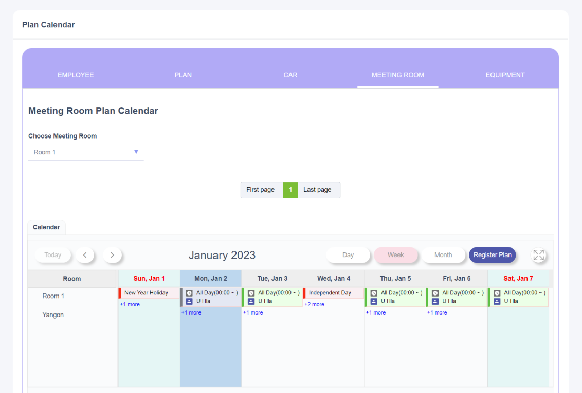 Meeting Room Management System